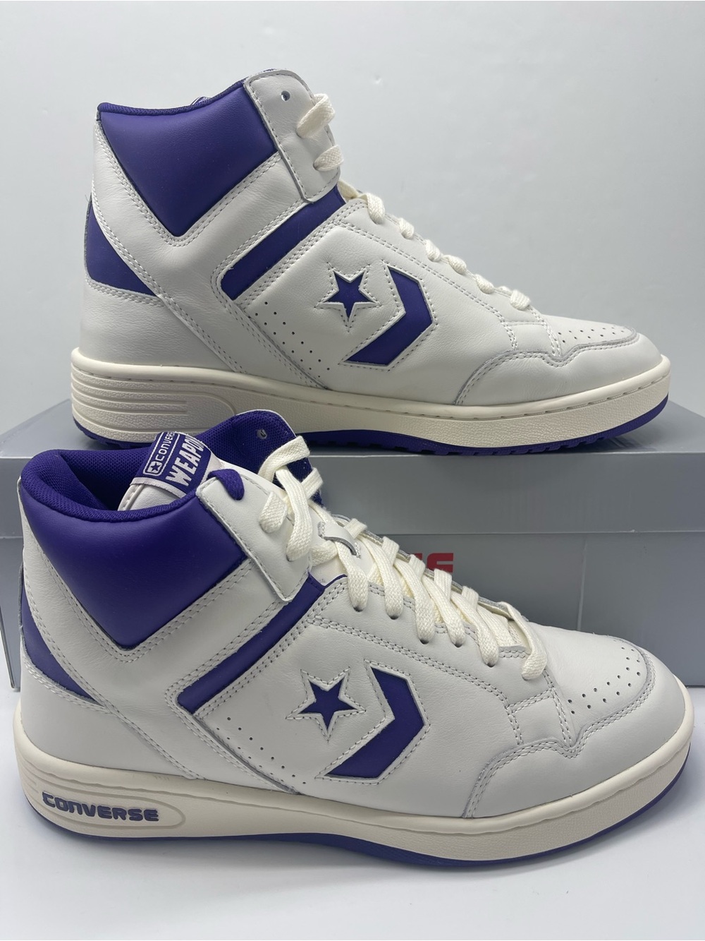 Converse A11211C Men’s 12 WEAPON MID
COURT PURPLE/VINTAGE WHITE Sneakers